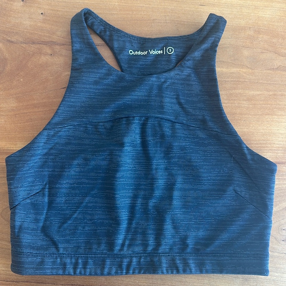 Outdoor Voices High Neck Space Dye Bra Size S
